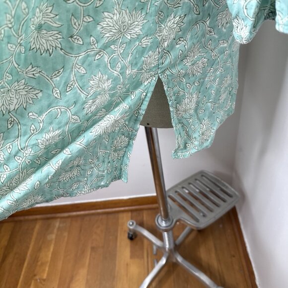 J. Jill Mint Green Floral Tunic - Picture 7 of 9